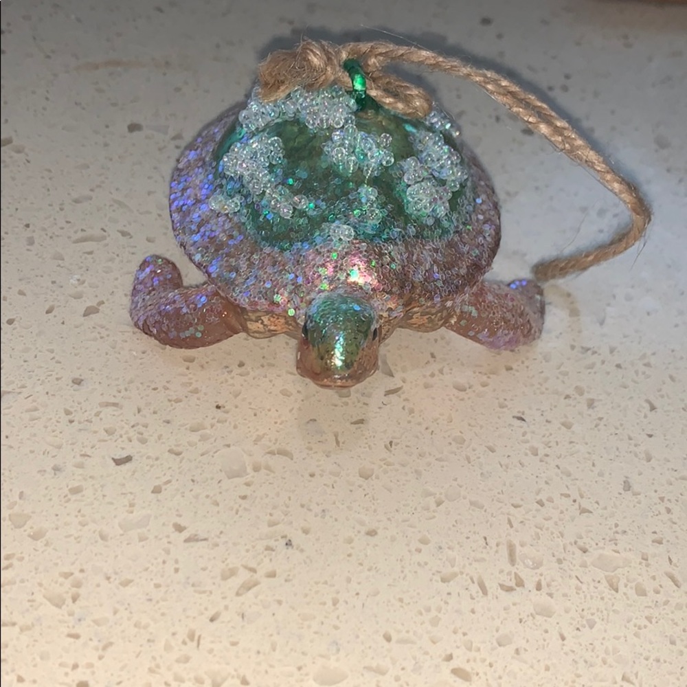 Glitter Sea Turtle Ornament